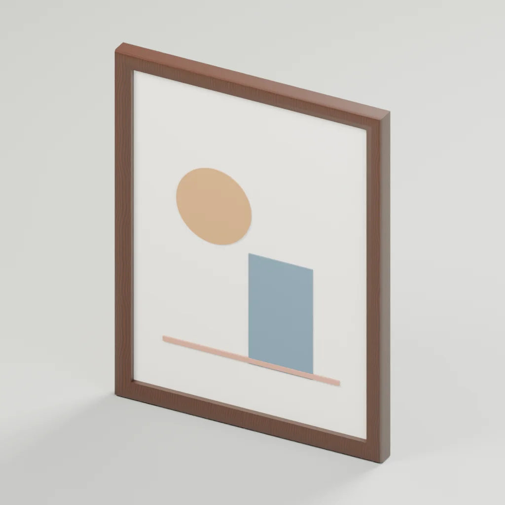 Study artwork frame, Atelier Workspaces 3D asset, studio render