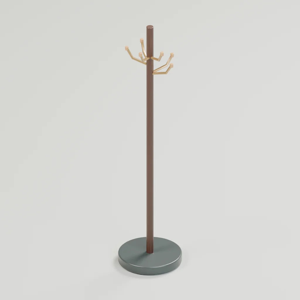 Branch coat stand, Atelier Workspaces 3D asset, studio render