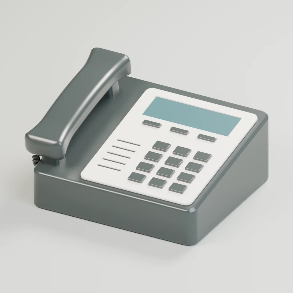 Connect desk phone, Atelier Workspaces 3D asset, studio render