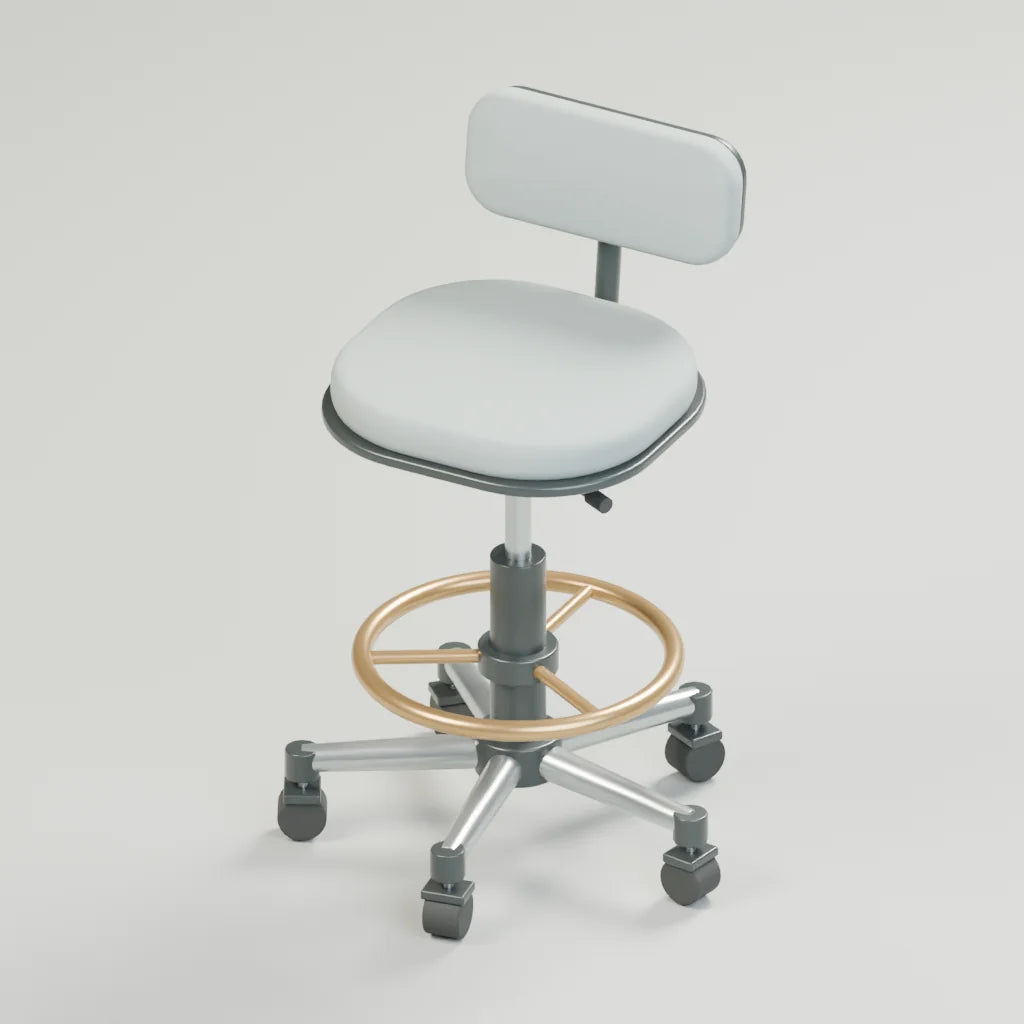 Rise drafting stool, Atelier Workspaces 3D asset, studio render