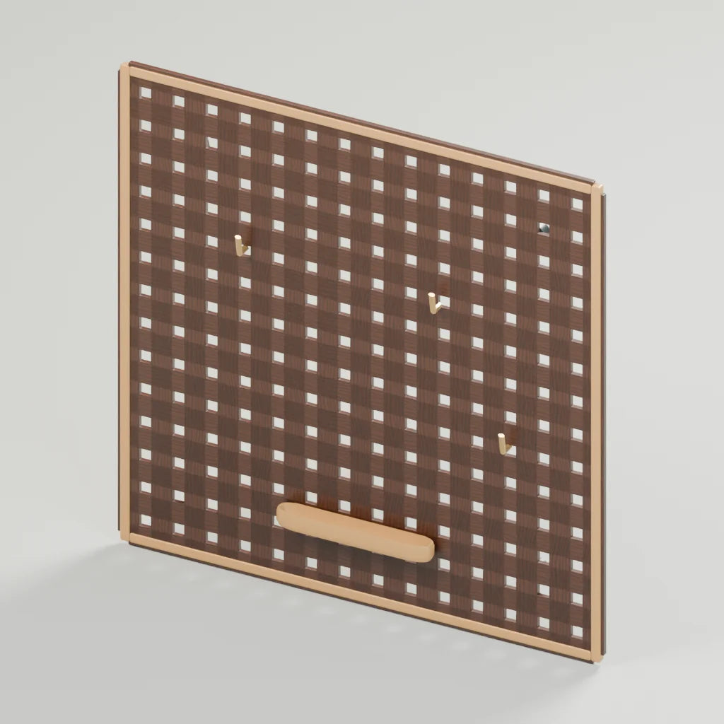 Grid tool pegboard, Atelier Workspaces 3D asset, studio render