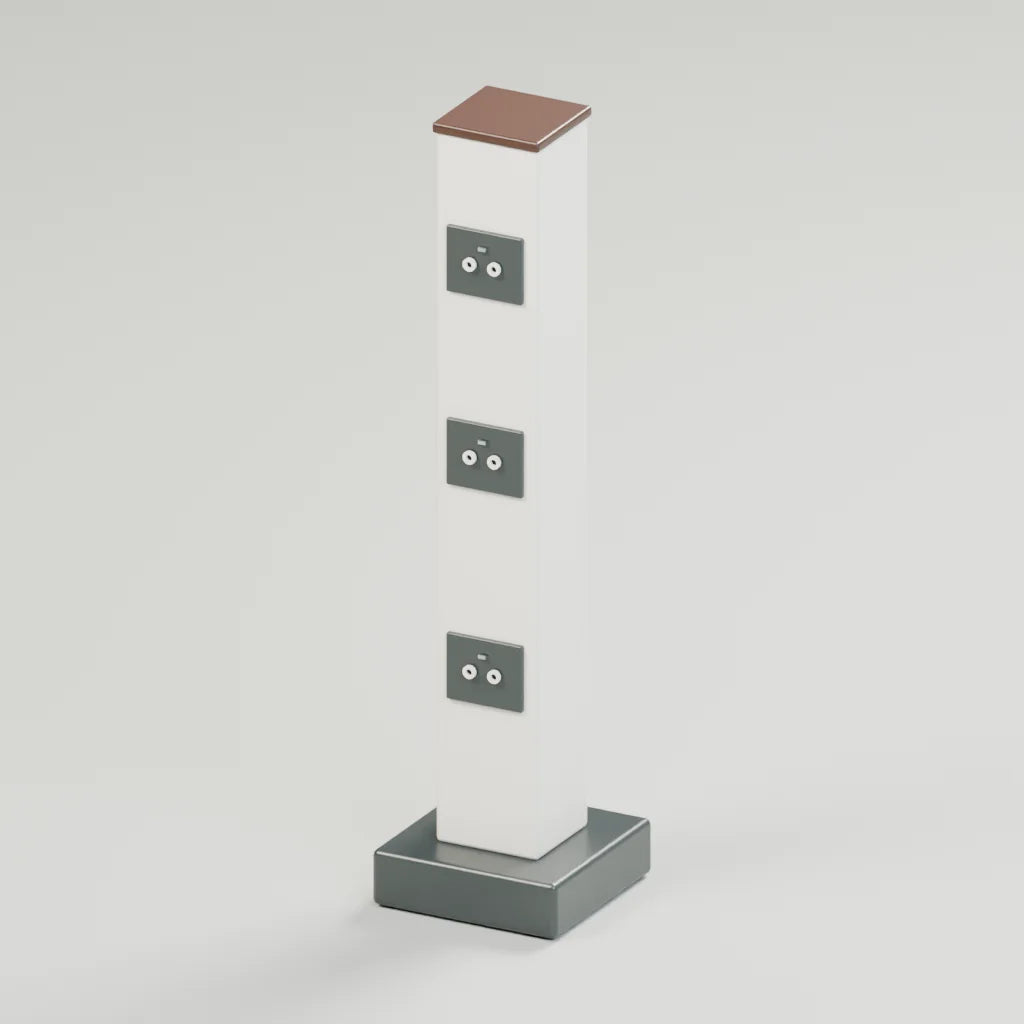 Feed power column, Atelier Workspaces 3D asset, studio render