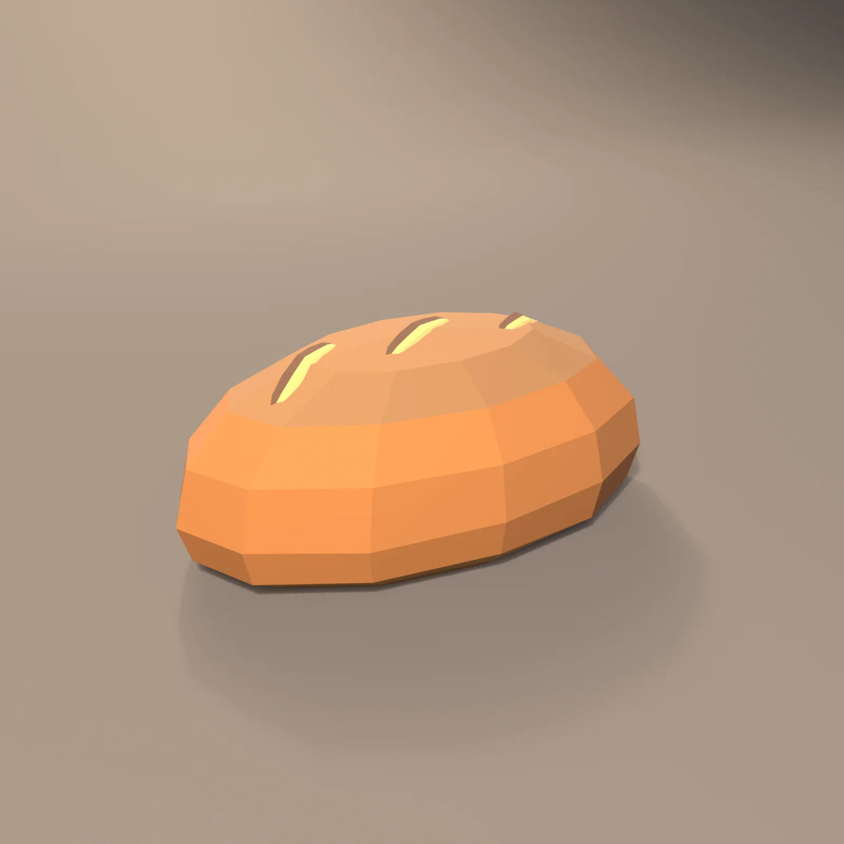 Crusty bread loaf, Hearth & Hollow 3D asset, studio render