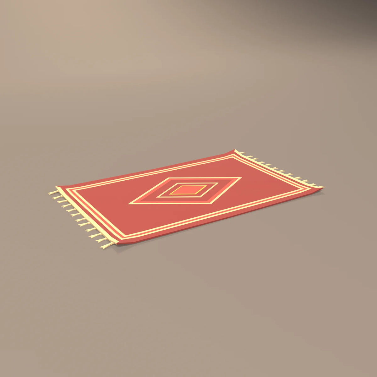 Woven floor rug, Hearth & Hollow 3D asset, studio render