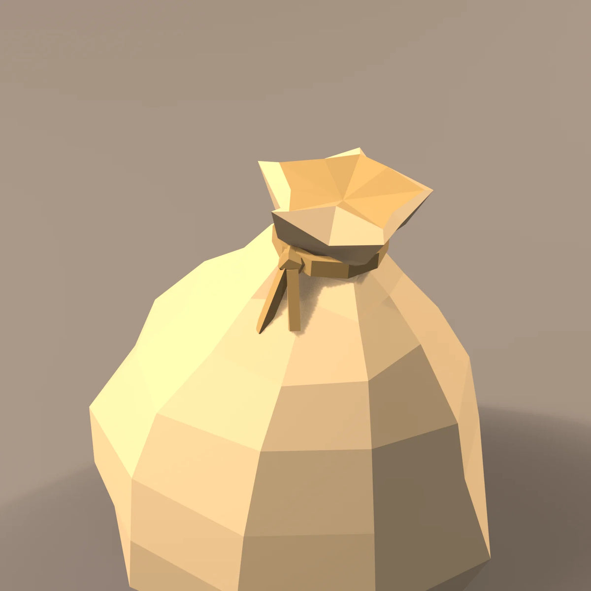 Grain sack, close-up detail render