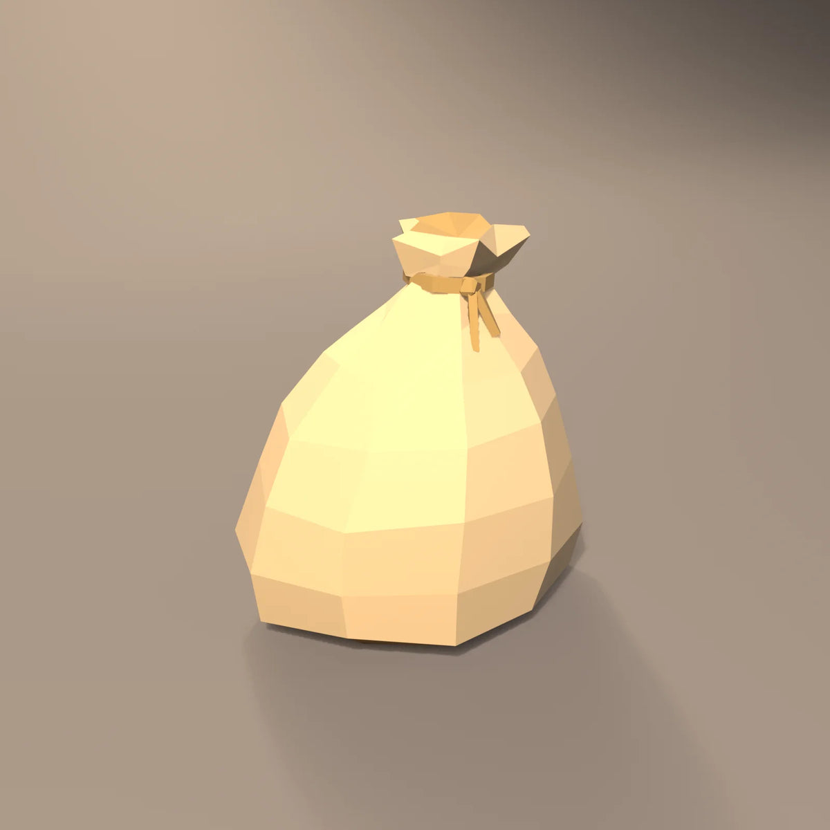 Grain sack, Hearth & Hollow 3D asset, studio render
