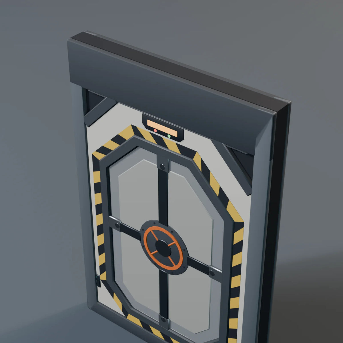 Airlock Hatch, close-up detail render