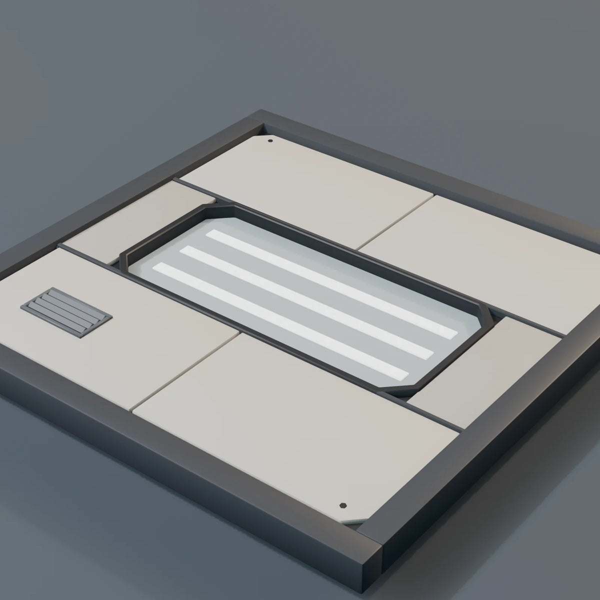 Ceiling Panel, close-up detail render