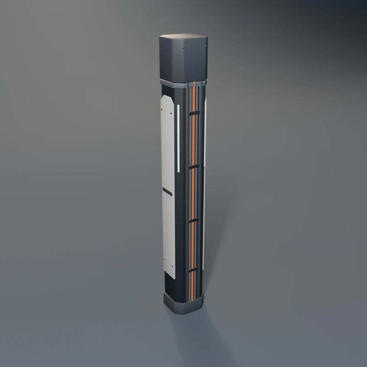 Corner Column, Kestrel Station 3D asset, studio render