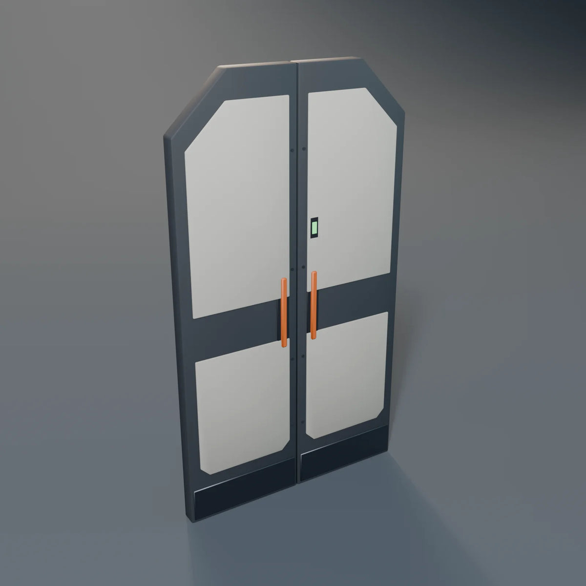 Sliding Door, Kestrel Station 3D asset, studio render
