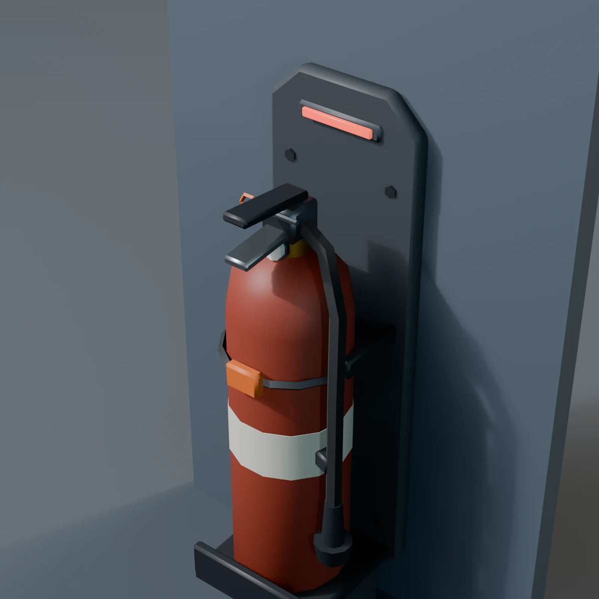 Fire Extinguisher, close-up detail render