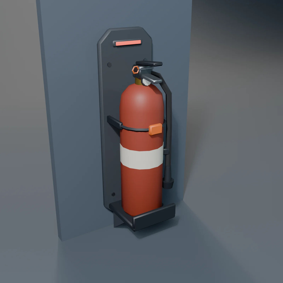 Fire Extinguisher, Kestrel Station 3D asset, studio render