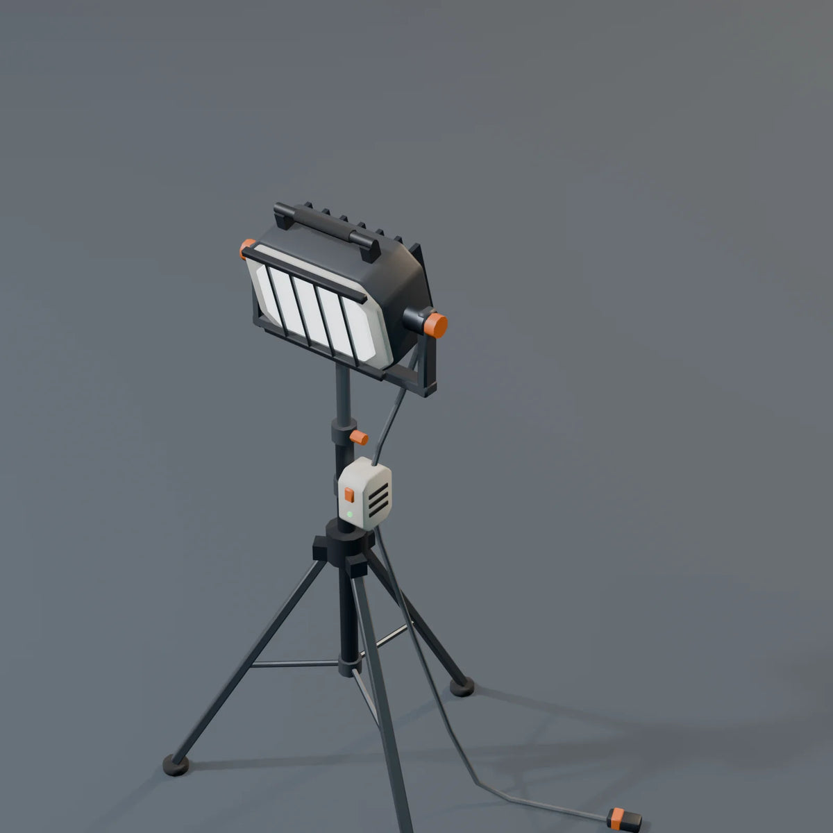 Flood Light, close-up detail render