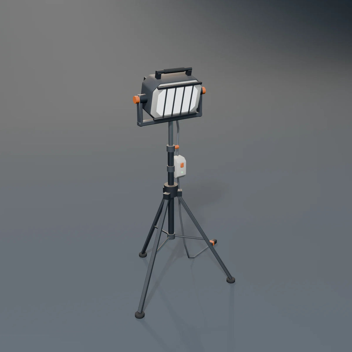 Flood Light, Kestrel Station 3D asset, studio render