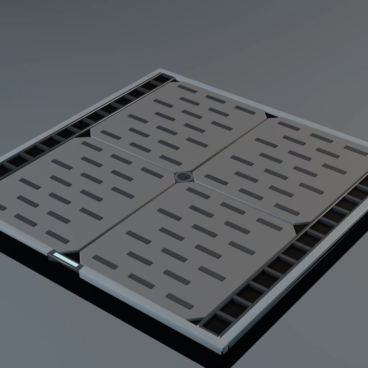 Landing Pad Tile, close-up detail render