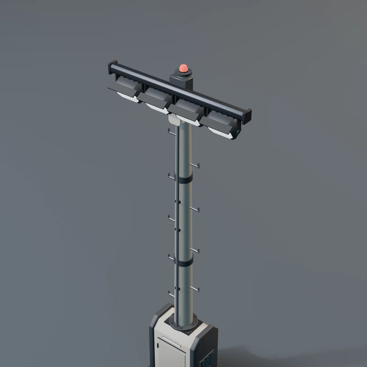 Light Mast, close-up detail render