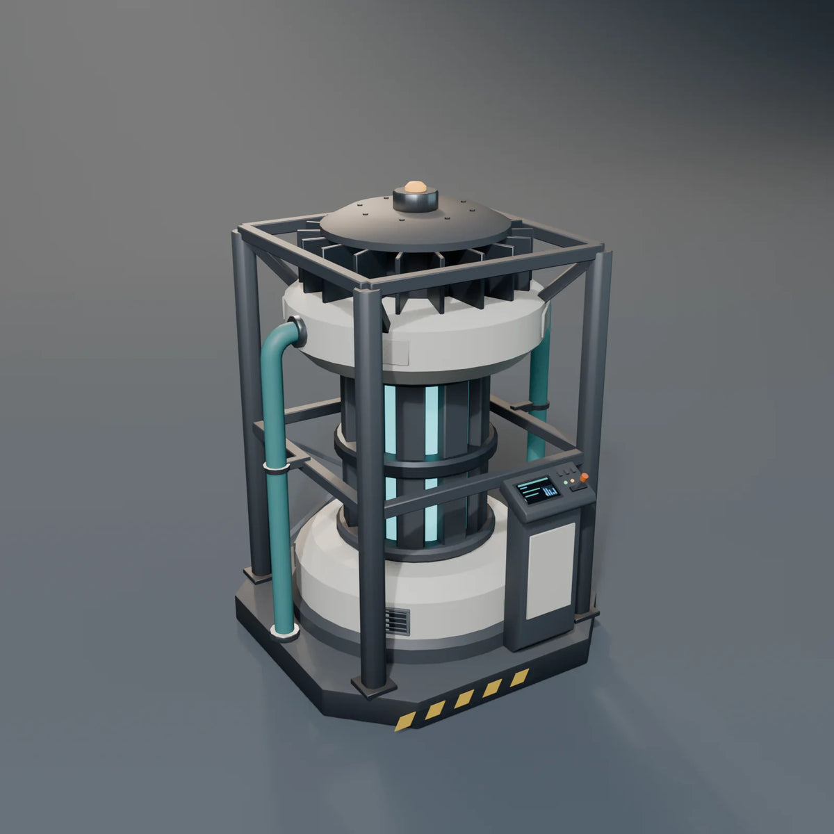Power Core, Kestrel Station 3D asset, studio render