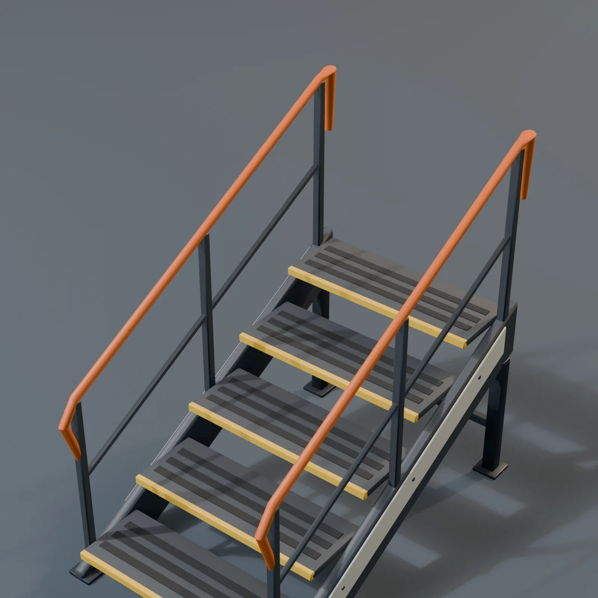 Station Stairs, close-up detail render