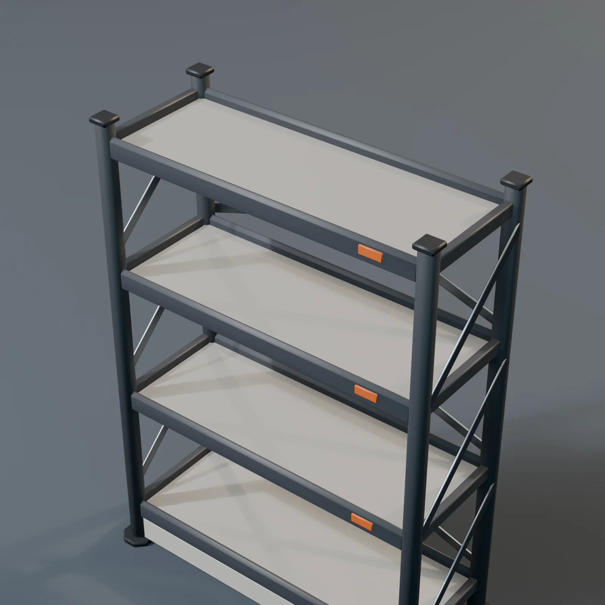 Storage Shelf, close-up detail render
