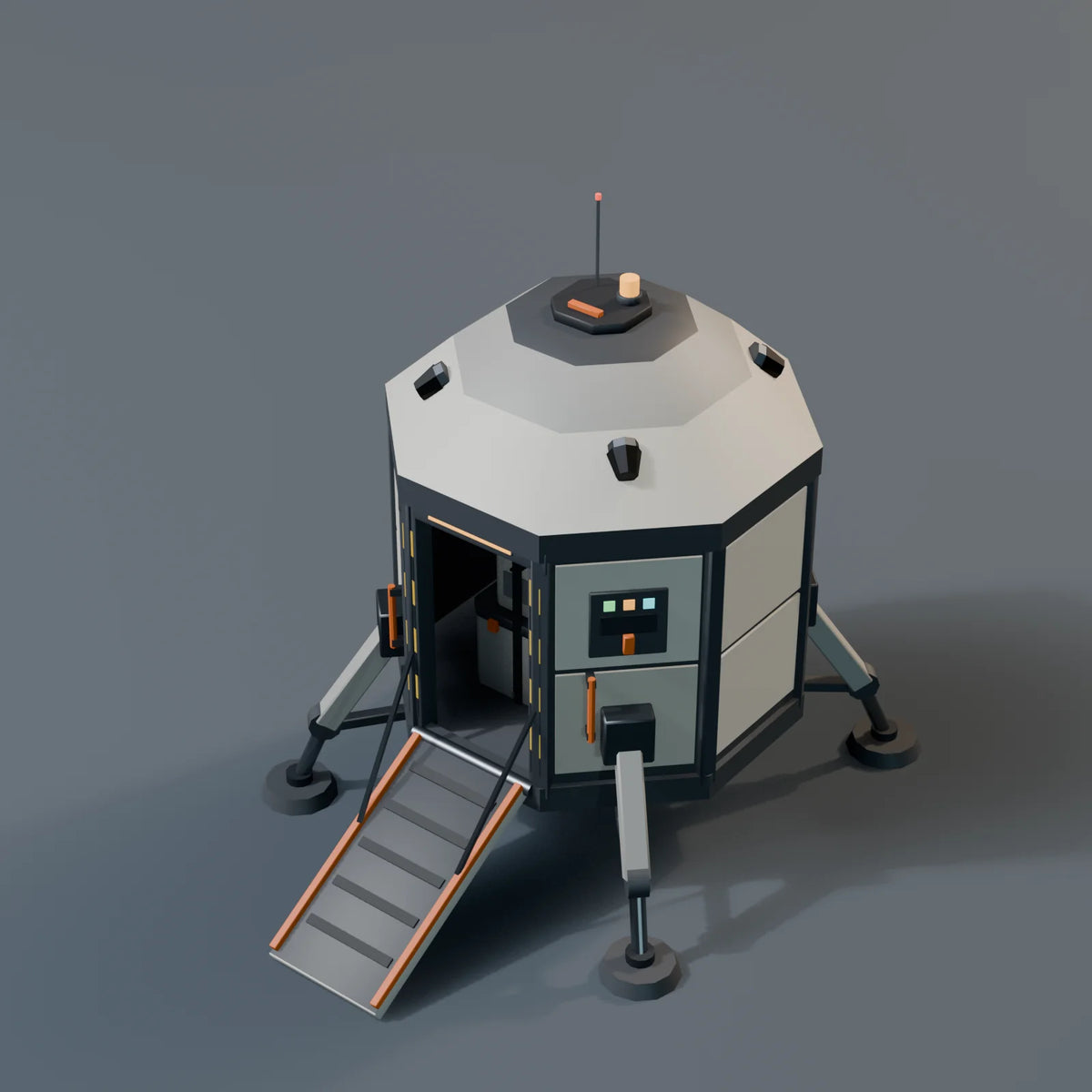 Supply Drop Pod, close-up detail render