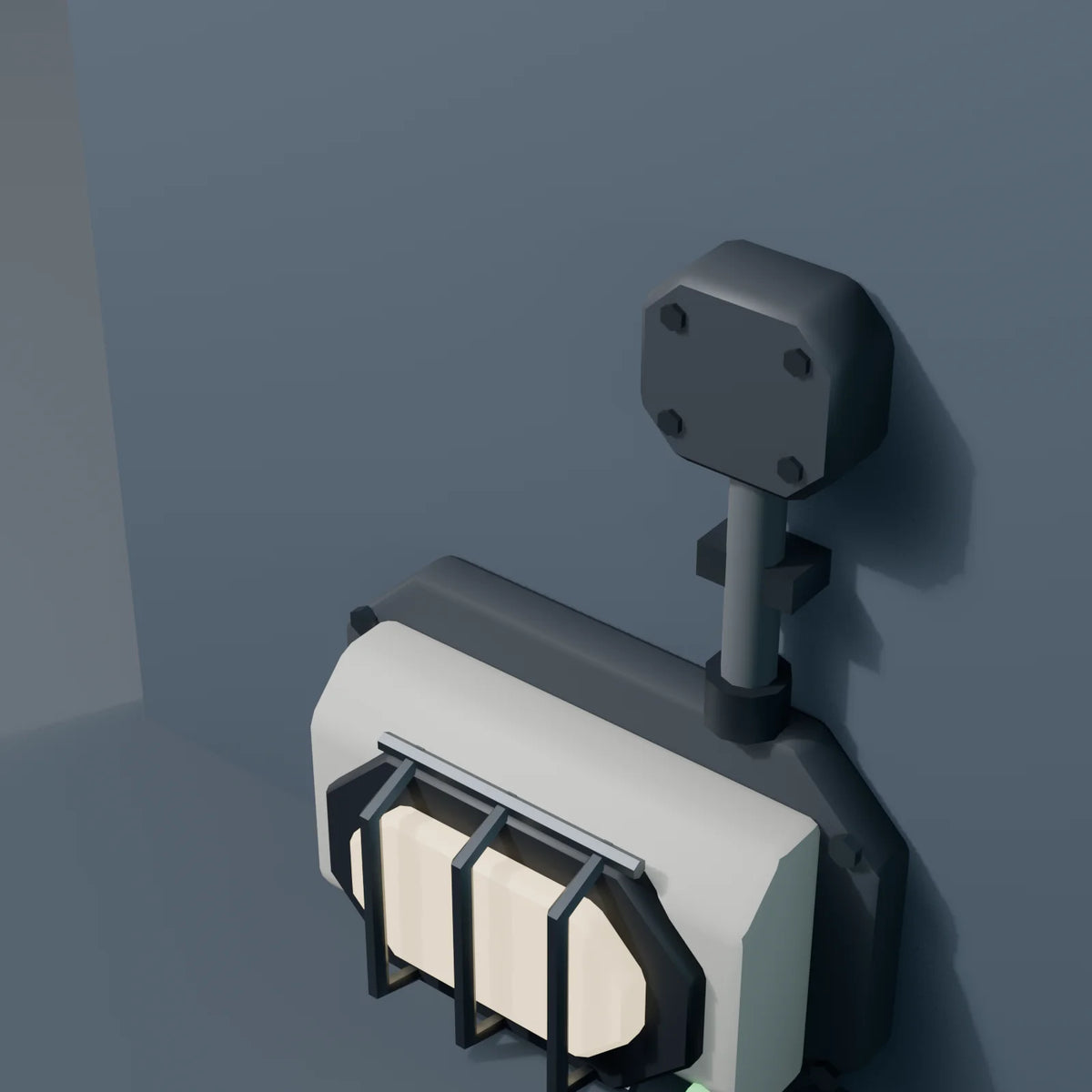 Wall Lamp, close-up detail render