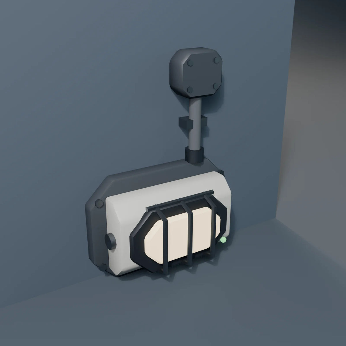 Wall Lamp, Kestrel Station 3D asset, studio render