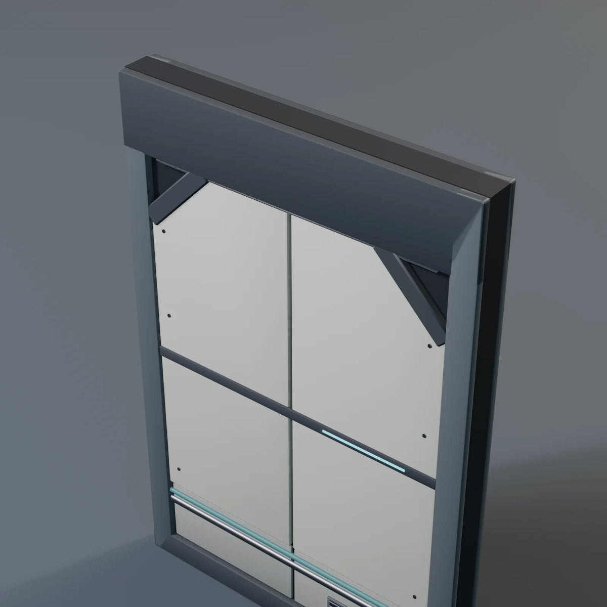 Wall Panel, close-up detail render