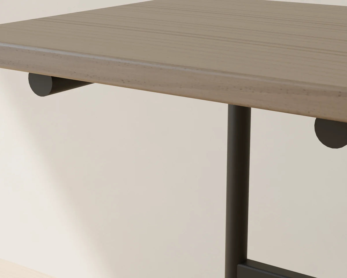 C-Shaped Side Table, close-up detail render