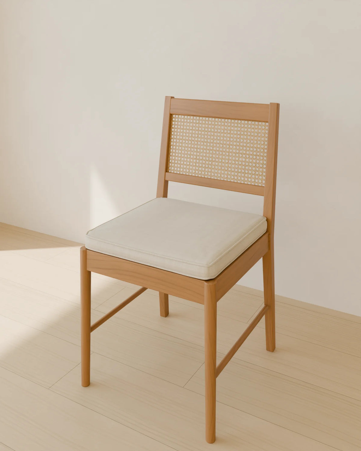 Cane-Back Dining Chair, Linden House 3D asset, studio render