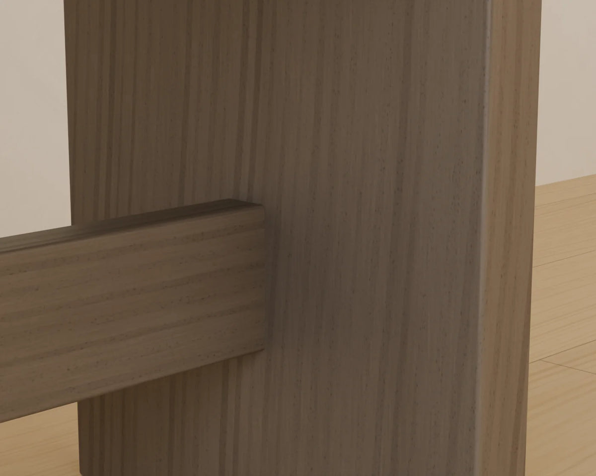 Dining Bench, close-up detail render