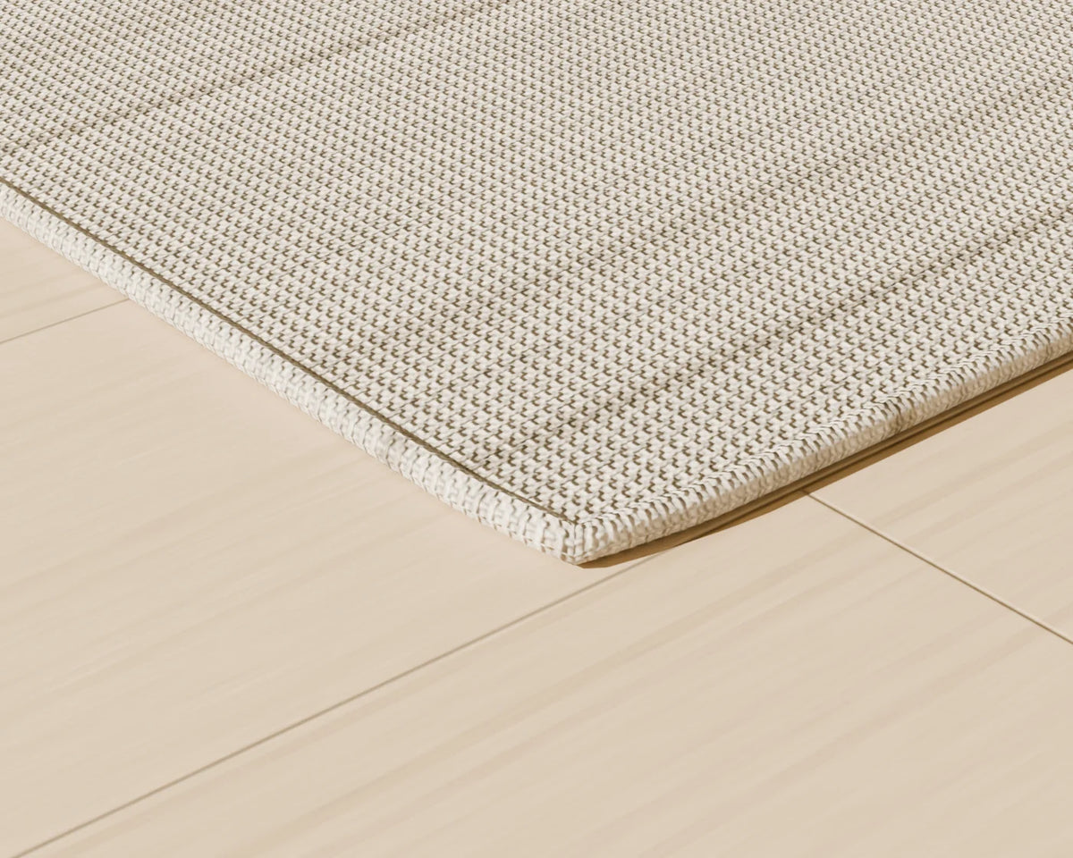 Flatweave Wool Rug, close-up detail render