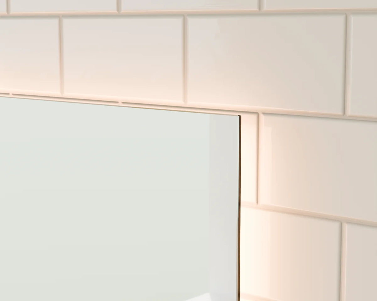 Illuminated Bathroom Mirror, close-up detail render
