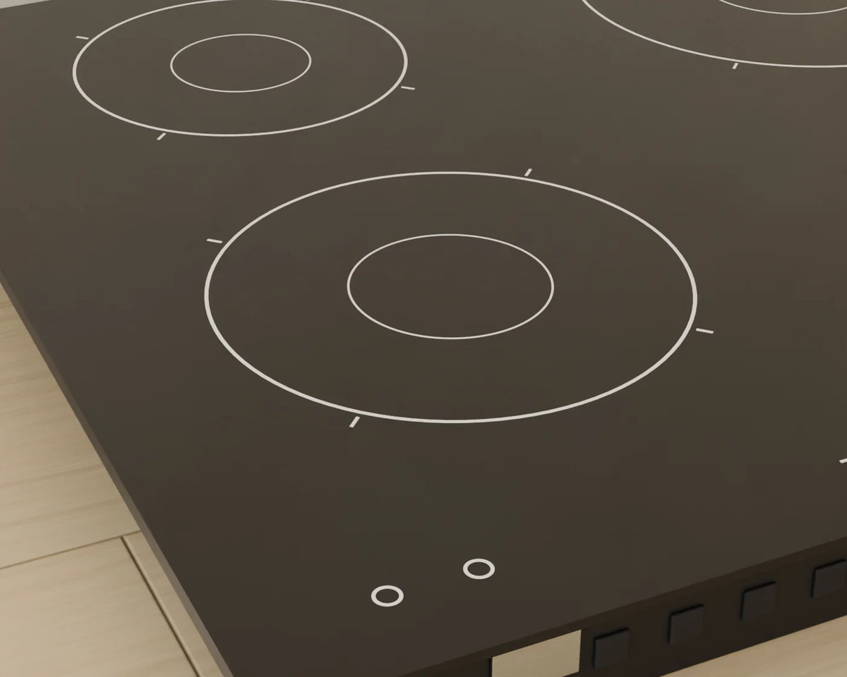 Induction Hob, close-up detail render