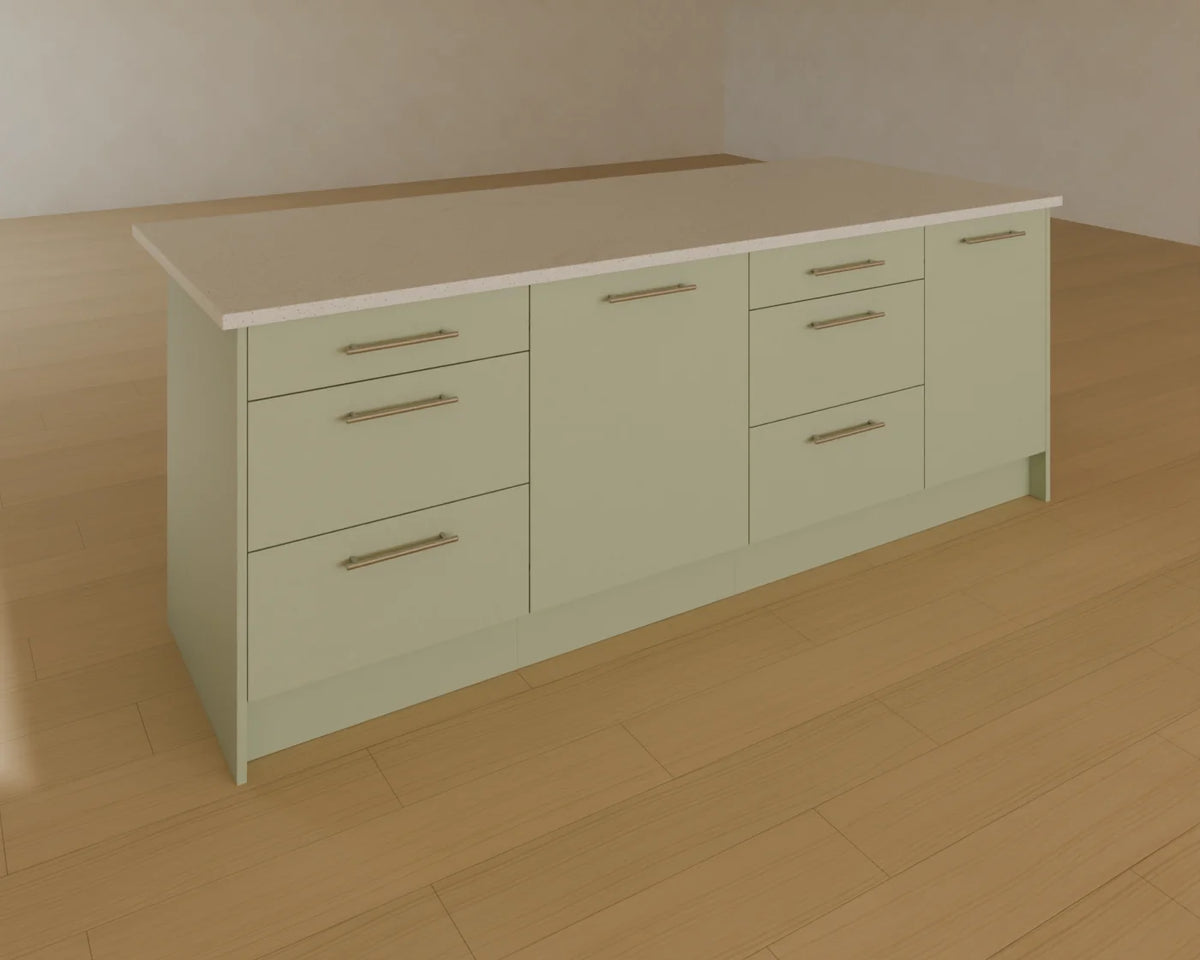 Kitchen Island, Linden House 3D asset, studio render