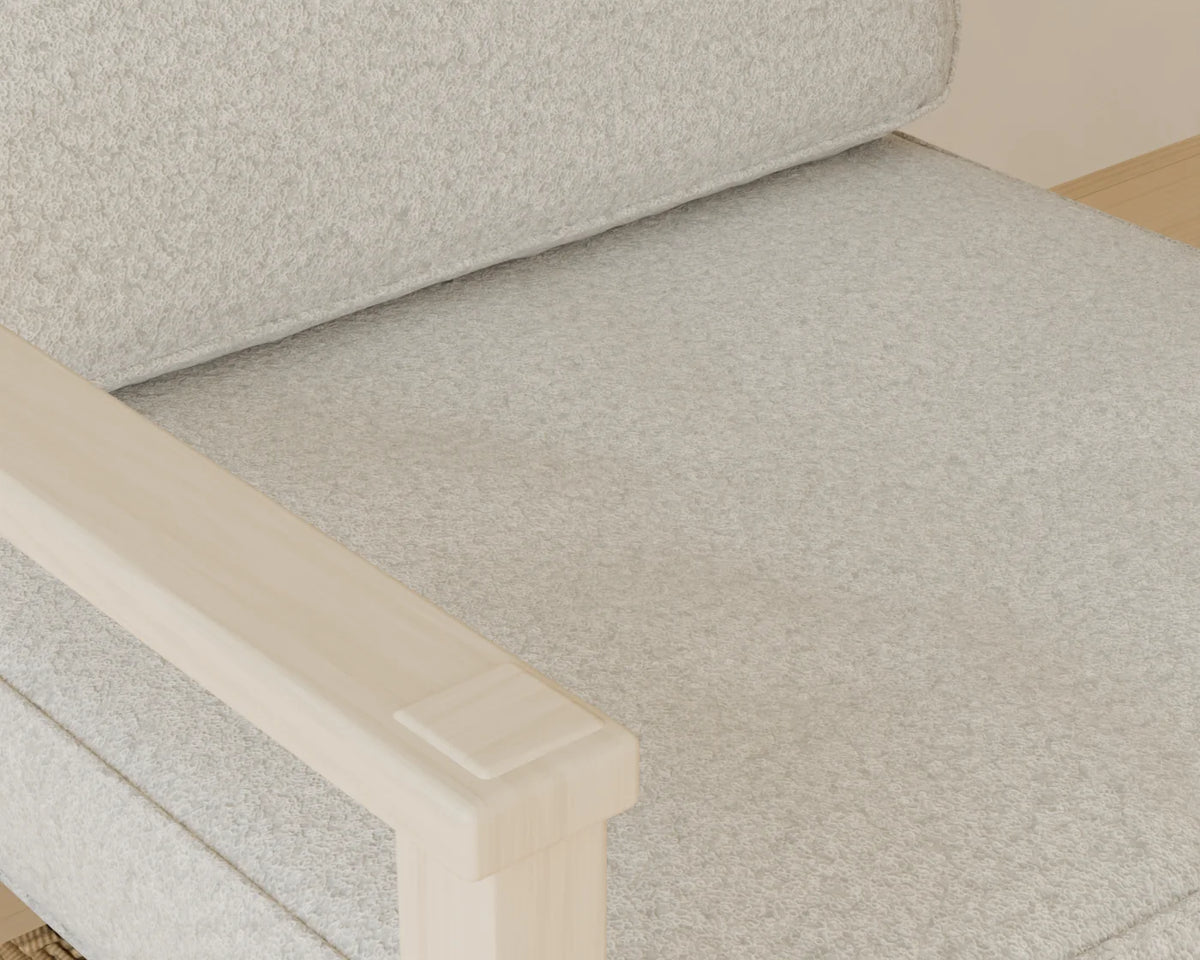 Lounge Armchair, close-up detail render