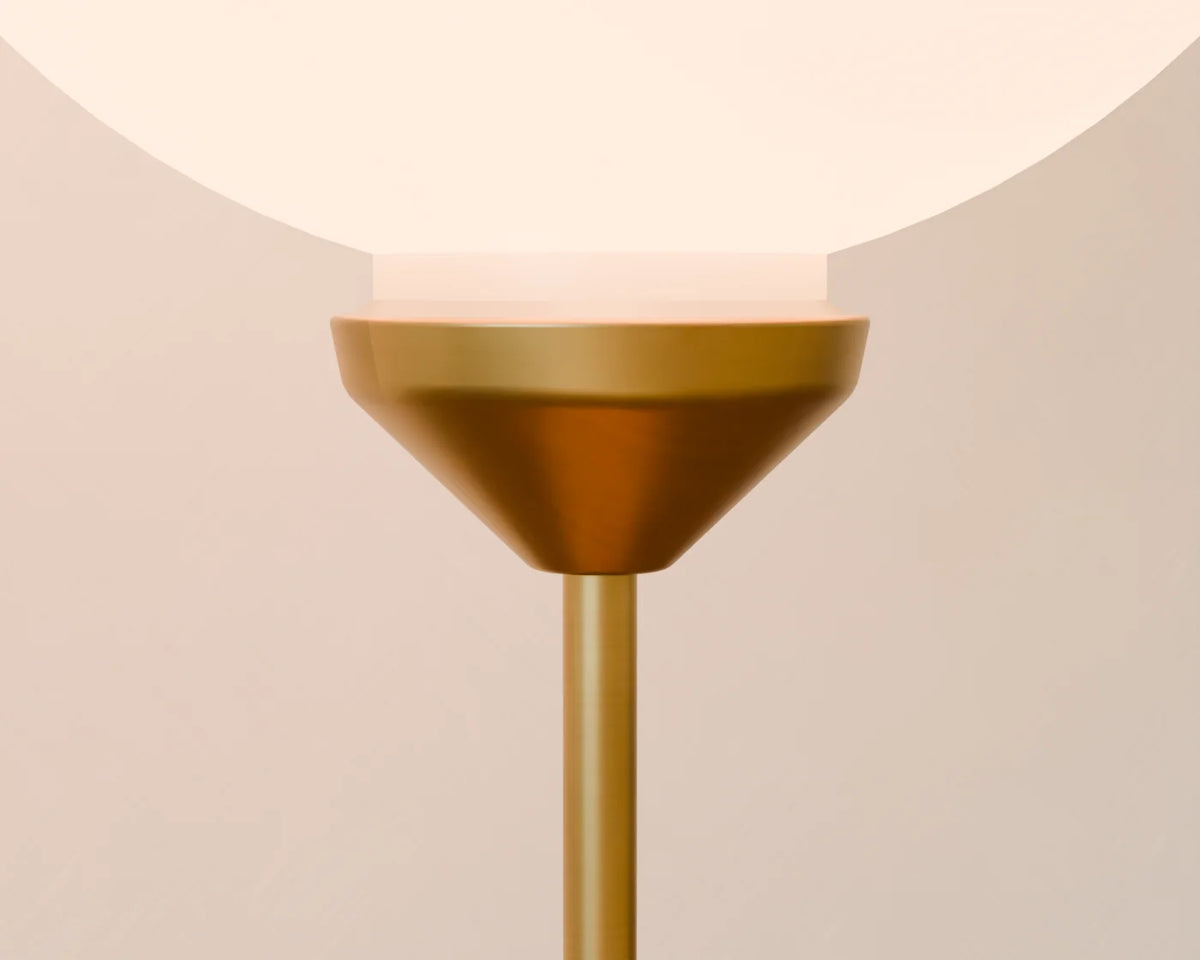 Opal Globe Table Lamp, close-up detail render