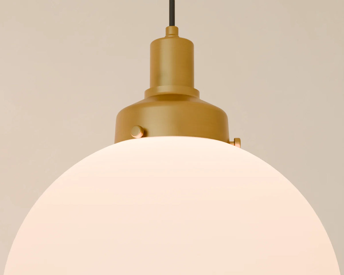 Opal Globe Pendant, close-up detail render