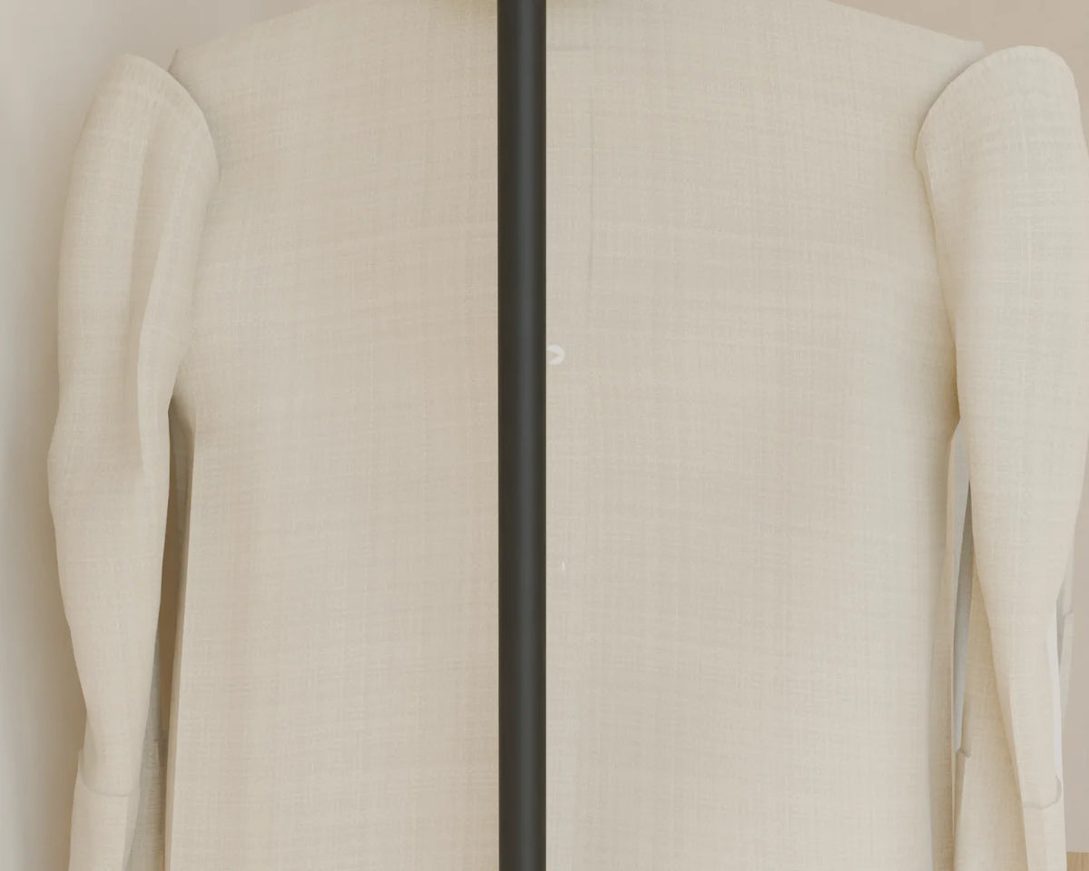 Open Clothes Rail, close-up detail render