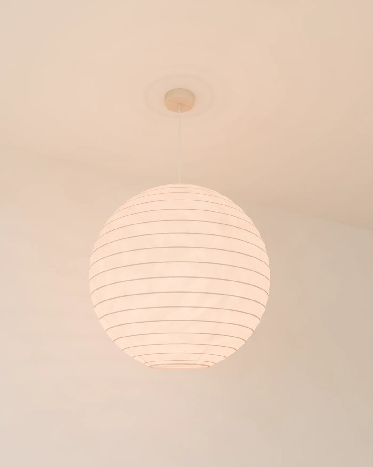 Paper Lantern Pendant, Linden House 3D asset, studio render