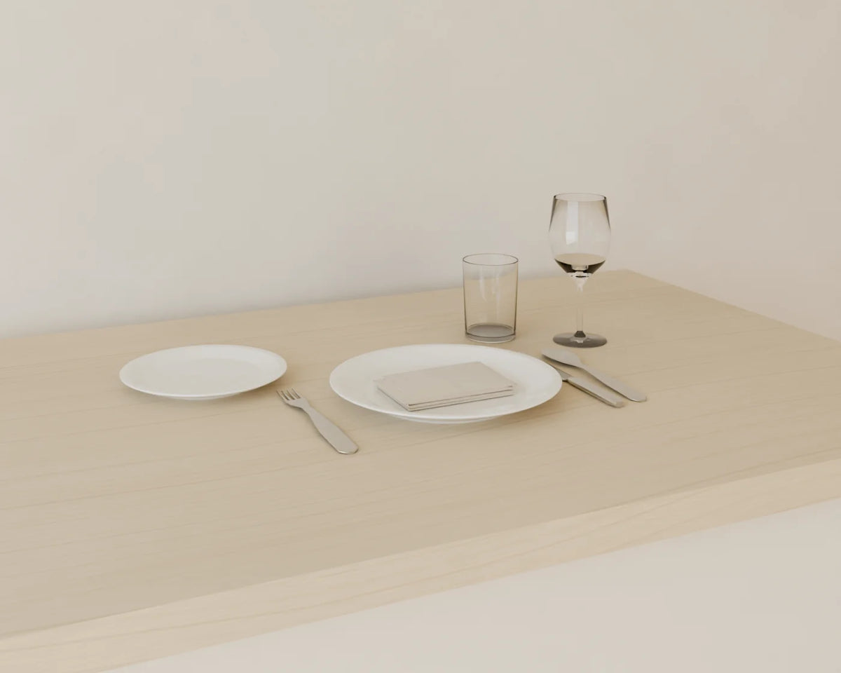 Place Setting, Linden House 3D asset, studio render