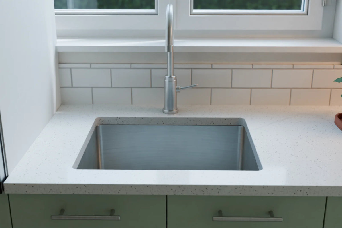 Open Kitchen and Dining scene from Linden House, close-up detail (render of the delivered scene)