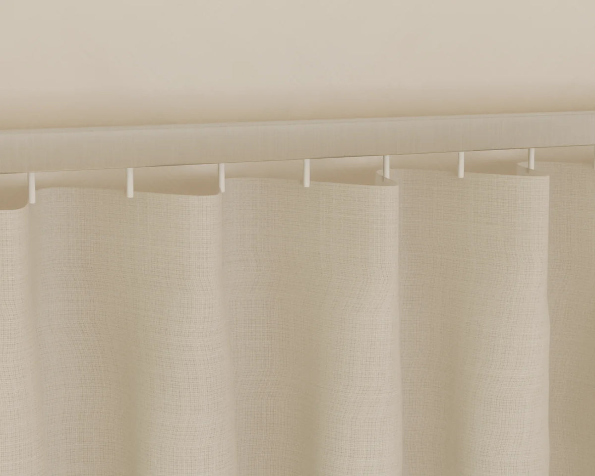 Sheer Curtain Pair, close-up detail render