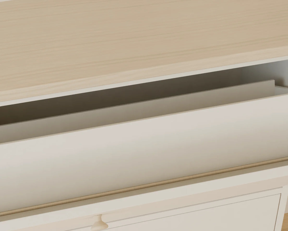 Hallway Shoe Cabinet, close-up detail render