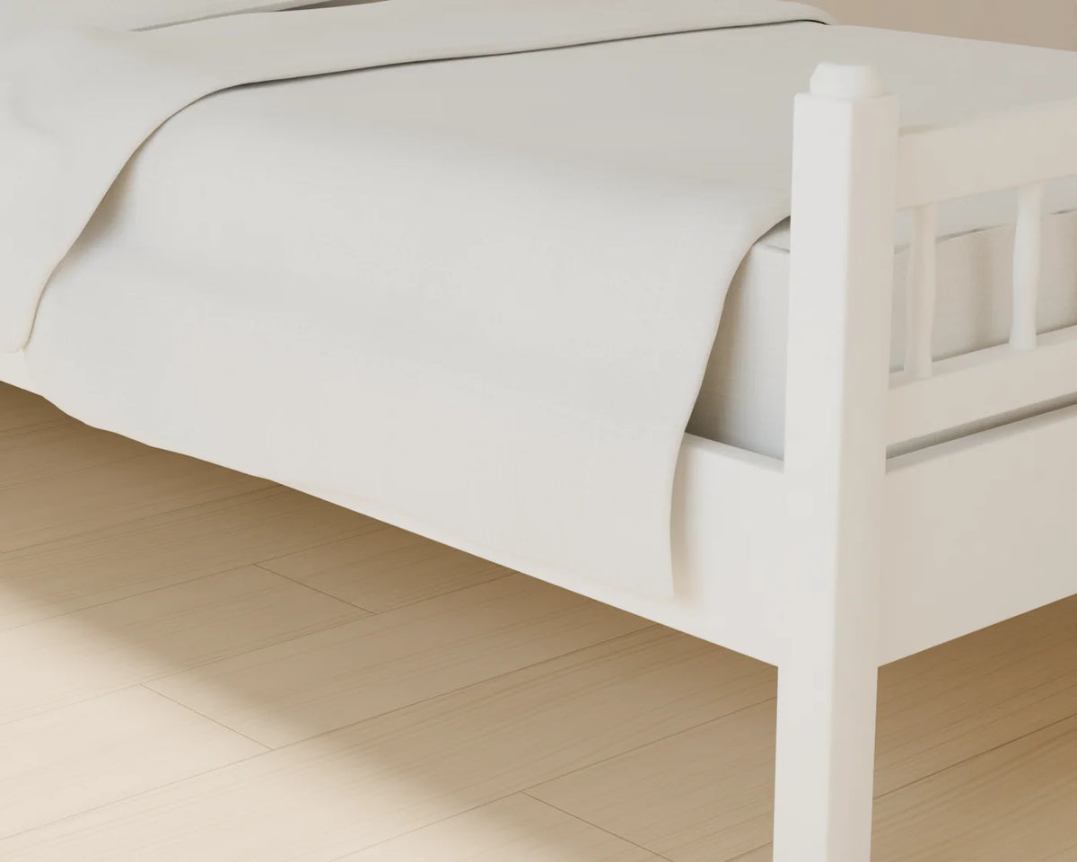 Single Bed, close-up detail render