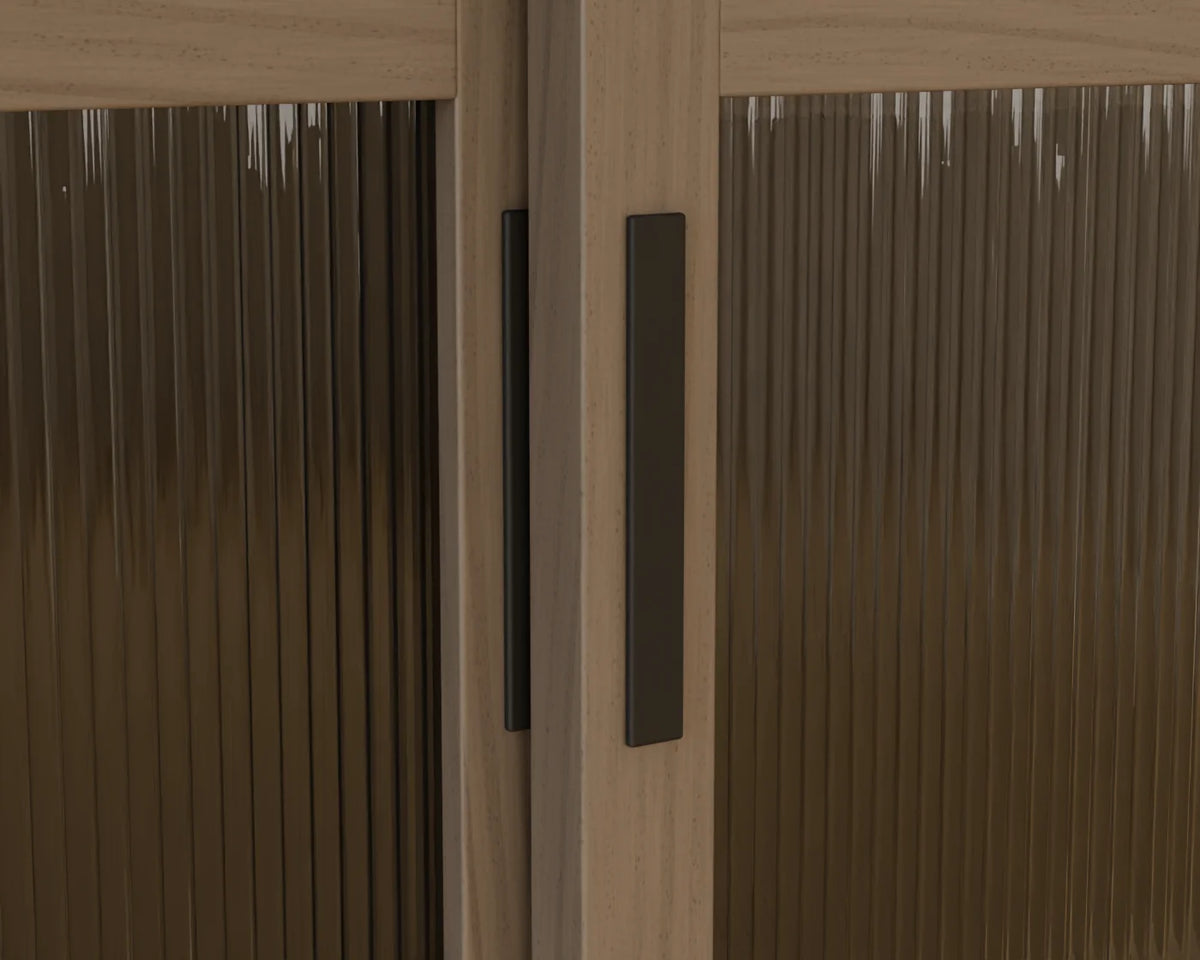 Sliding-Door Wardrobe, close-up detail render