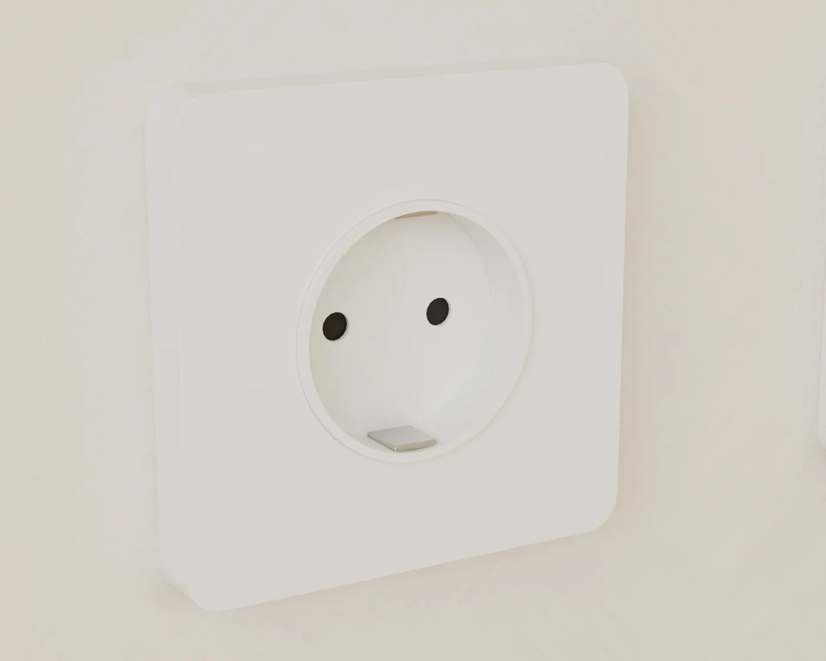 Sockets and Switches Set, close-up detail render