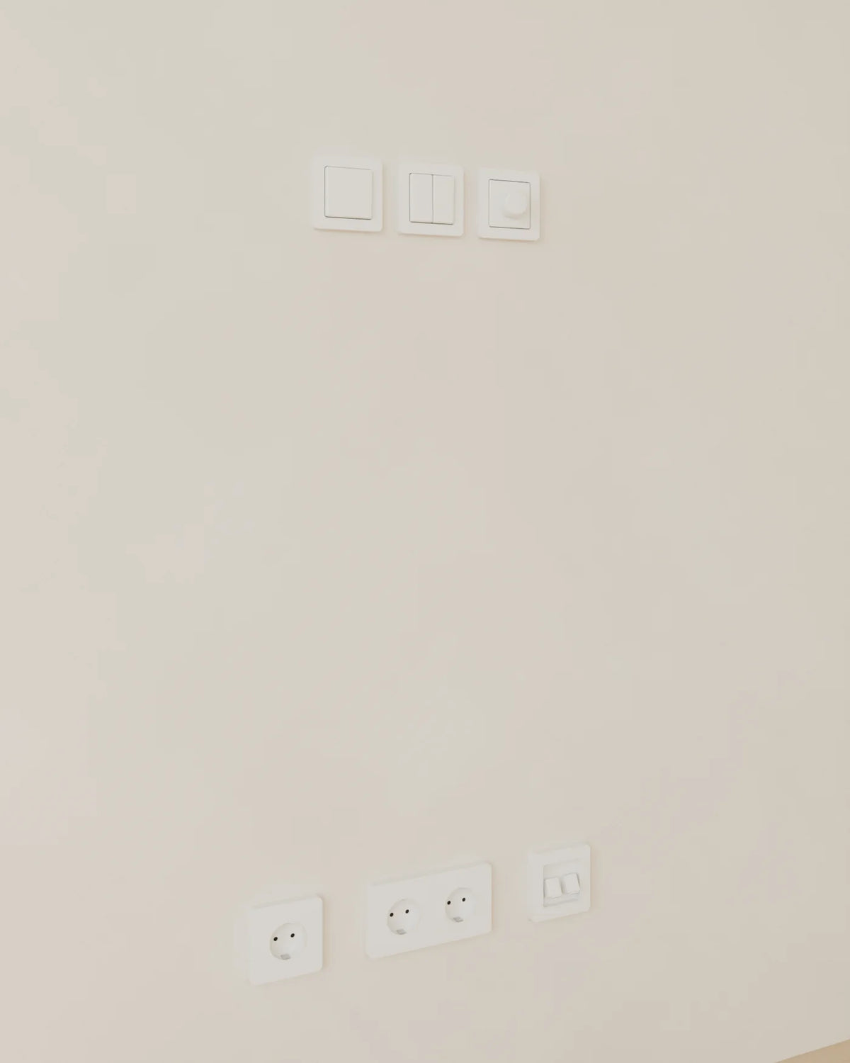 Sockets and Switches Set, Linden House 3D asset, studio render