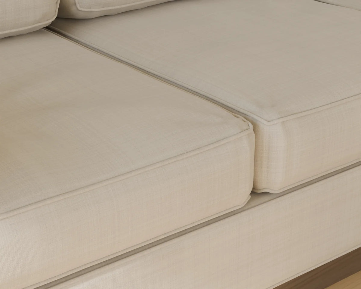 Three-Seat Sofa, close-up detail render