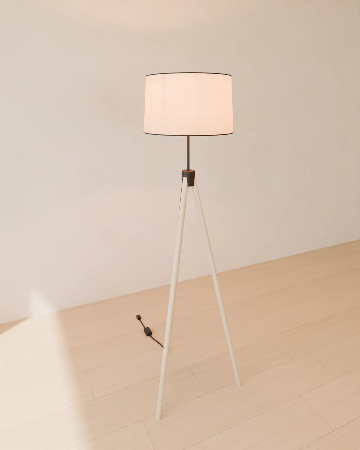 Tripod Floor Lamp, Linden House 3D asset, studio render