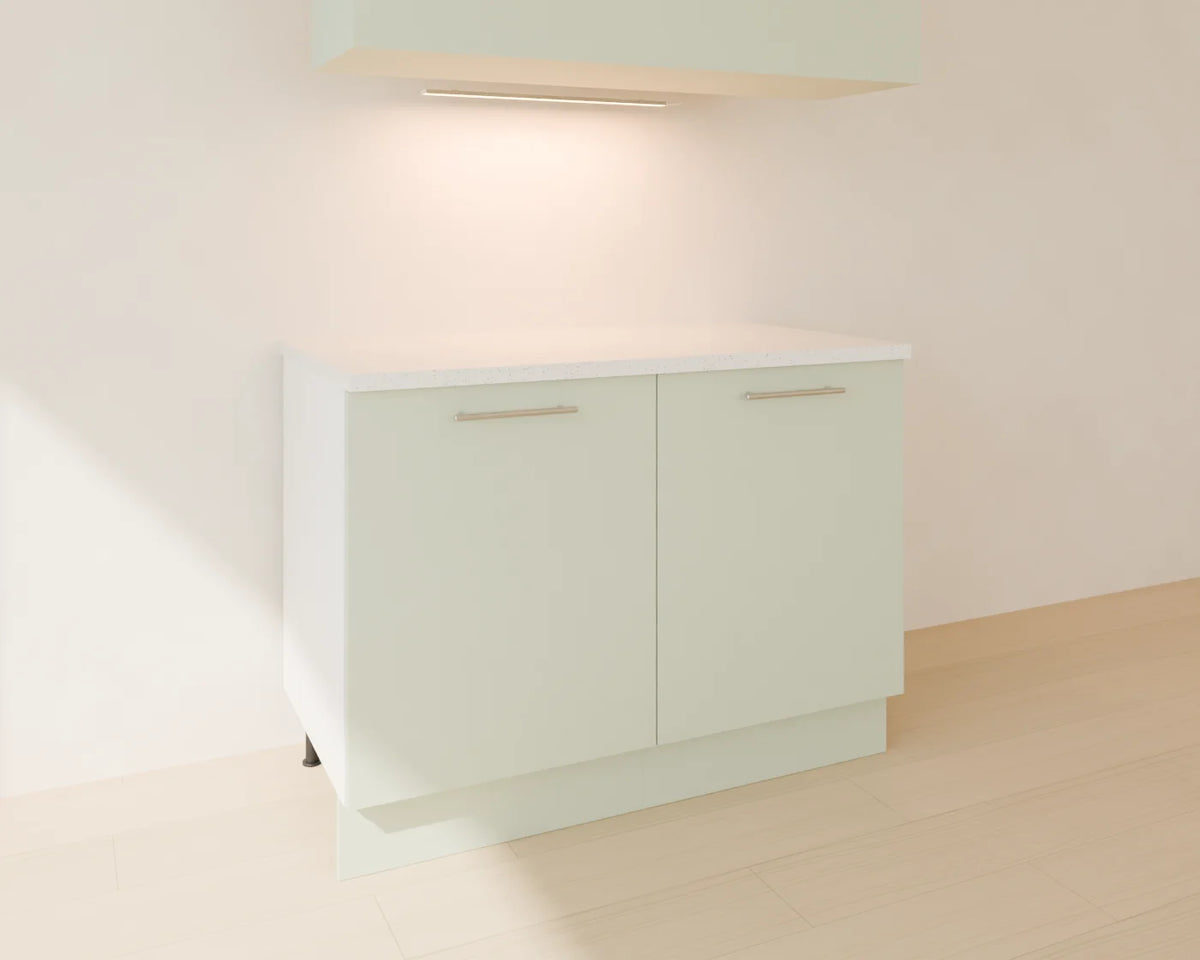 Under-Cabinet LED Bar styled in a Linden House room with the base door cabinet (sold separately)